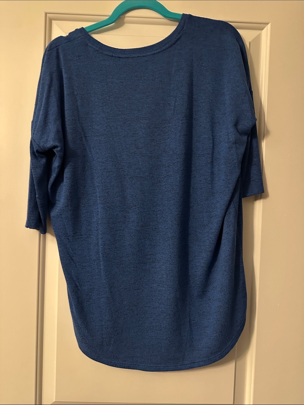 Express Blue V-Neck Tunic Top - Picture 4 of 4
